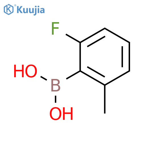 (2-Fluoro-6-methylphenyl)boronic acid structure