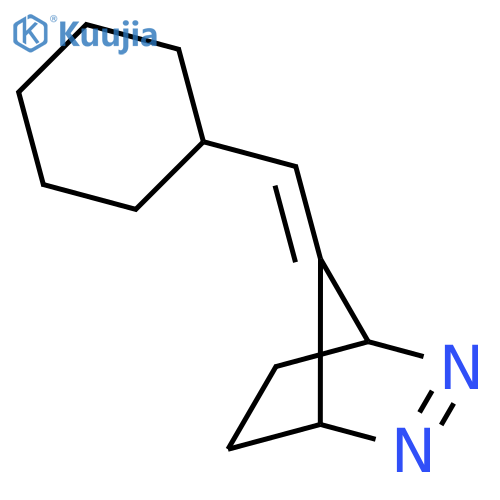 2,3-Diazabicyclo[2.2.1]hept-2-ene, 7-(cyclohexylmethylene)- structure