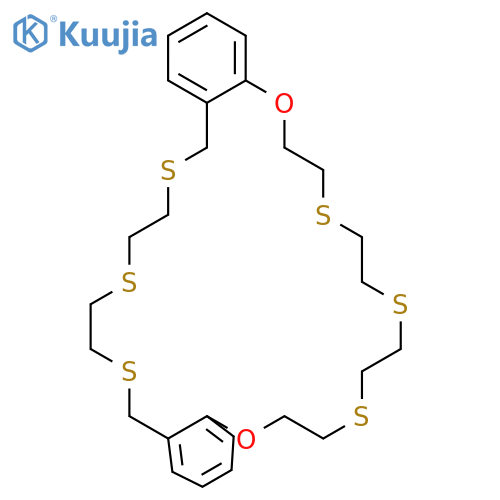 22H,30H-DIBENZO[N,Y][1,13,4,7,10,17,20,23]DIOXAHEXATHIACYCLOHEXACOSIN, 6,7,9,10,12,13,15,16,24,25,27,28-DODECAHYDRO- structure