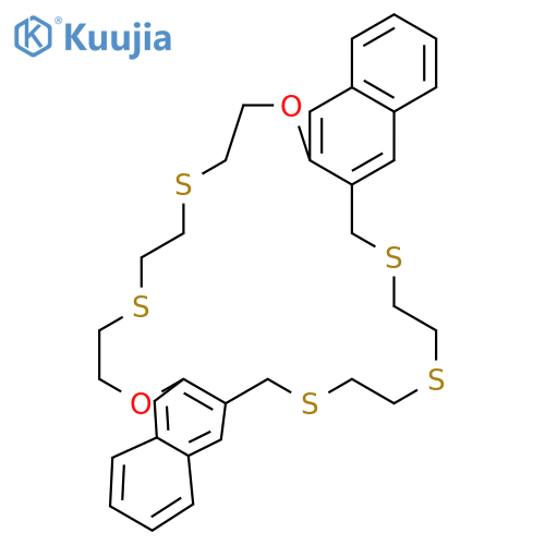 22H,30H-DINAPHTHO[2,3-K:2',3'-V][1,10,4,7,14,17,20]DIOXAPENTATHIACYCLOTRICOSIN, 7,8,10,11,13,14,24,25,27,28-DECAHYDRO- structure
