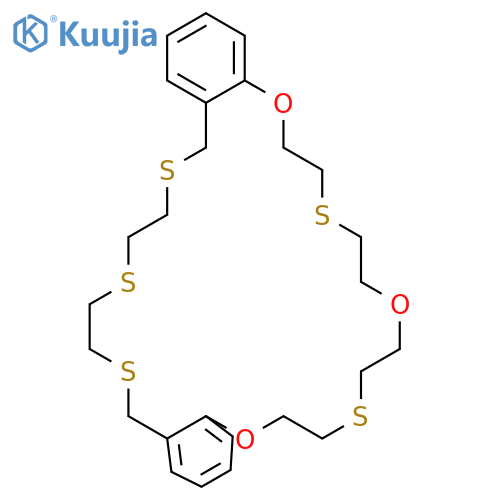 22H,30H-DIBENZO[N,Y][1,7,13,4,10,17,20,23]TRIOXAPENTATHIACYCLOHEXACOSIN, 6,7,9,10,12,13,15,16,24,25,27,28-DODECAHYDRO- structure