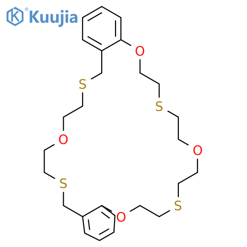 22H,30H-DIBENZO[N,Y][1,7,13,20,4,10,17,23]TETRAOXATETRATHIACYCLOHEXACOSIN, 6,7,9,10,12,13,15,16,24,25,27,28-DODECAHYDRO- structure