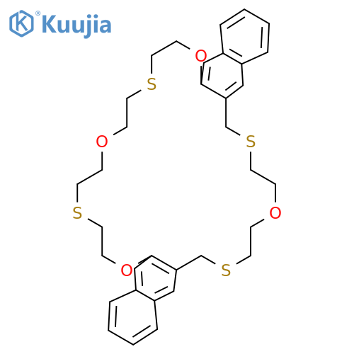 25H,33H-DINAPHTHO[2,3-N:2',3'-Y][1,7,13,20,4,10,17,23]TETRAOXATETRATHIACYCLOHEXACOSIN, 7,8,10,11,13,14,16,17,27,28,30,31-DODECAHYDRO- structure