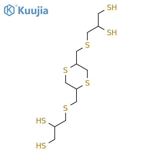 1,2-PROPANEDITHIOL, 3,3'-[1,4-DITHIANE-2,5-DIYLBIS(METHYLENETHIO)]BIS- structure