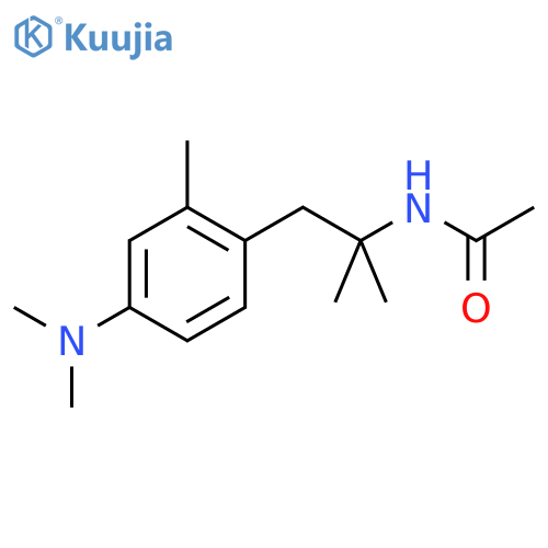 Acetamide, N-[2-[4-(dimethylamino)-2-methylphenyl]-1,1-dimethylethyl]- structure