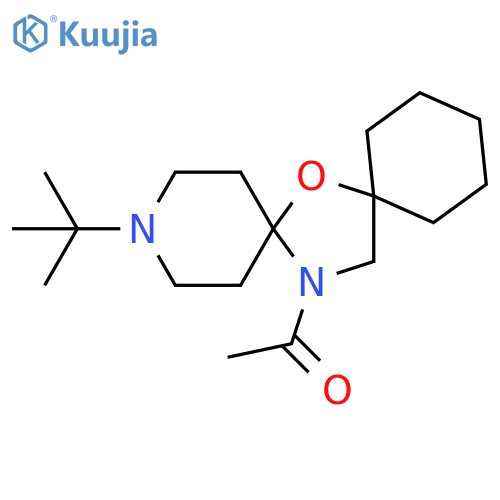 Ethanone, 1-[3-(1,1-dimethylethyl)-7-oxa-3,15-diazadispiro[5.1.5.2]pentadec-15-yl]- structure
