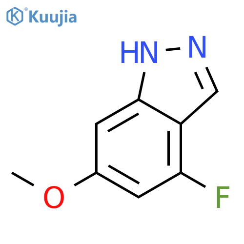 4-Fluoro-6-methoxy-1H-indazole structure