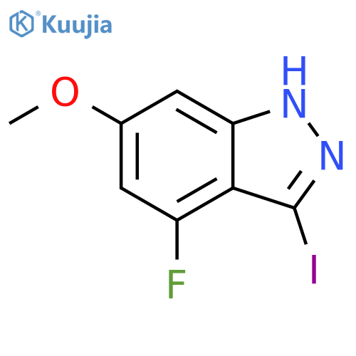 4-Fluoro-3-iodo-6-methoxyindazole structure