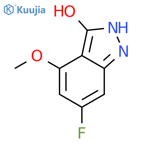 6-FLUORO-3-HYDROXY-4-METHOXYINDAZOLE structure