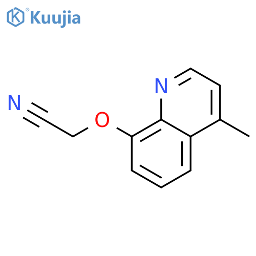 Acetonitrile, [(4-methyl-8-quinolinyl)oxy]- structure