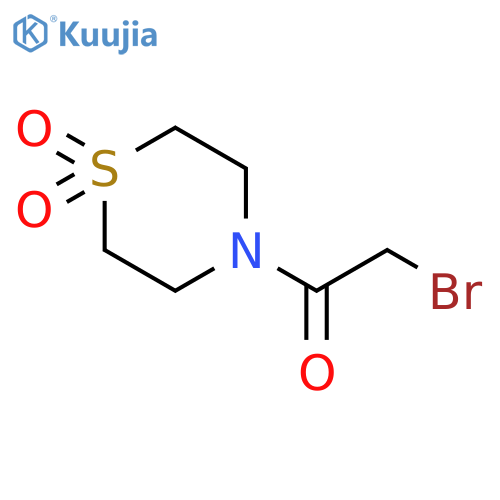 4-(2-bromoacetyl)-1lambda6-thiomorpholine-1,1-dione structure