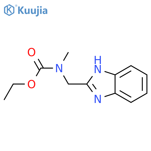 ethyl N-(1H-1,3-benzodiazol-2-yl)methyl-N-methylcarbamate structure