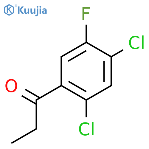 1-(2,4-Dichloro-5-fluorophenyl)propan-1-one structure