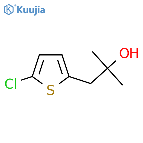 1-(5-chlorothiophen-2-yl)-2-methylpropan-2-ol structure