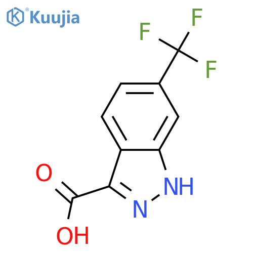 6-(Trifluoromethyl)-1H-indazole-3-carboxylic acid structure