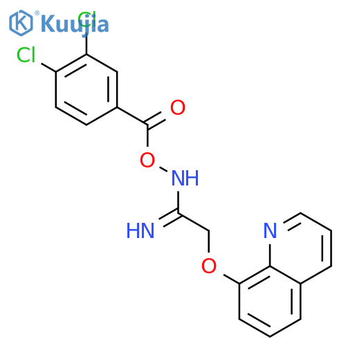 Ethanimidamide, N-[(3,4-dichlorobenzoyl)oxy]-2-(8-quinolinyloxy)- structure