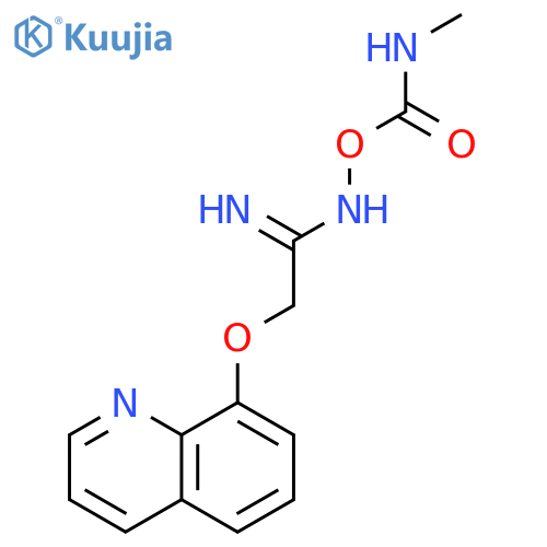 Ethanimidamide, N-[[(methylamino)carbonyl]oxy]-2-(8-quinolinyloxy)- structure