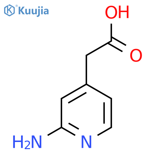 2-(2-aminopyridin-4-yl)acetic acid structure