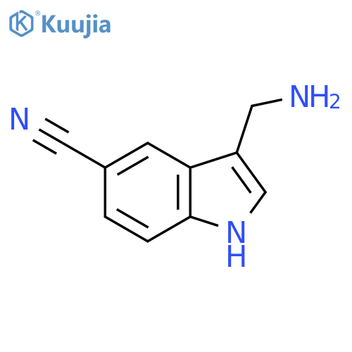 3-(Aminomethyl)-1H-indole-5-carbonitrile structure