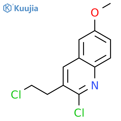 2-CHLORO-3-(2-CHLOROETHYL)-6-METHOXYQUINOLINE structure