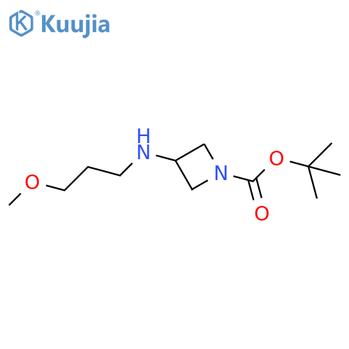 tert-butyl 3-[(3-methoxypropyl)amino]azetidine-1-carboxylate structure