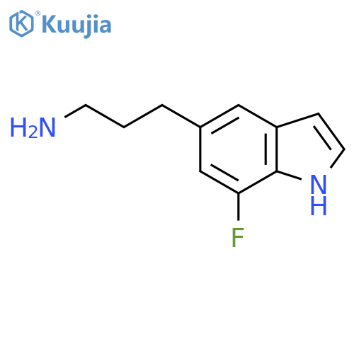 7-Fluoro-1H-indole-5-propanamine structure