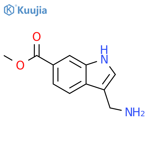 Methyl 3-(aminomethyl)-1H-indole-6-carboxylate structure