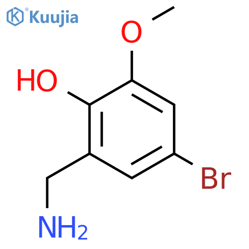 2-(aminomethyl)-4-bromo-6-methoxyphenol structure