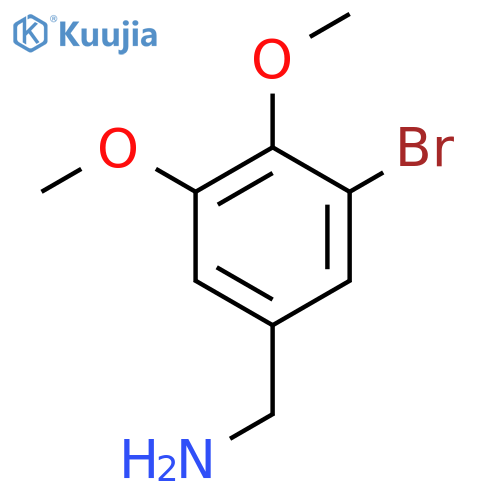 (3-bromo-4,5-dimethoxyphenyl)methanamine structure