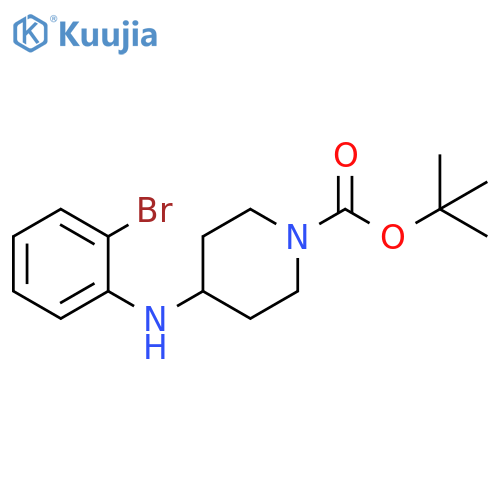 tert-Butyl 4-((2-bromophenyl)amino)piperidine-1-carboxylate structure