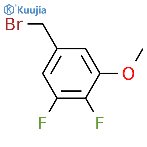 Benzene,5-(bromomethyl)-1,2-difluoro-3-methoxy- structure