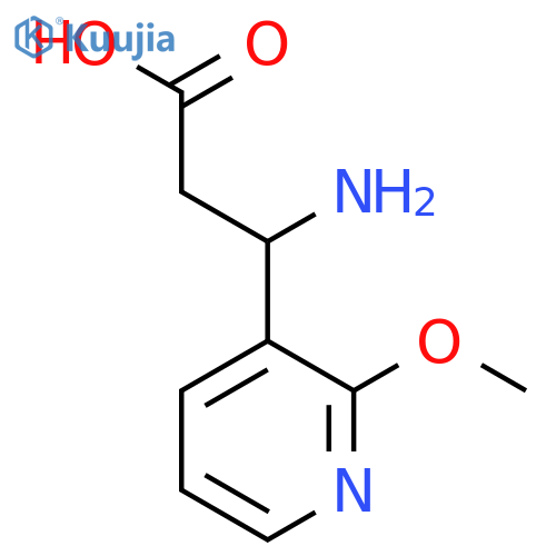 3-Amino-3-(2-methoxypyridin-3-yl)propanoic acid structure