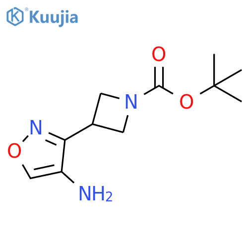 tert-butyl 3-(4-amino-1,2-oxazol-3-yl)azetidine-1-carboxylate structure