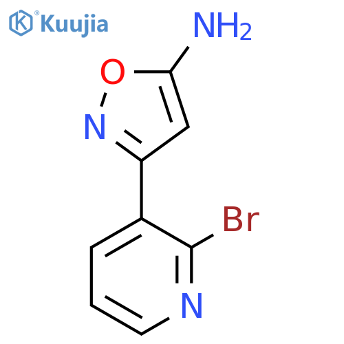 3-(2-bromopyridin-3-yl)-1,2-oxazol-5-amine structure