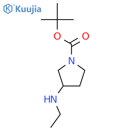 tert-Butyl 3-(ethylamino)pyrrolidine-1-carboxylate structure