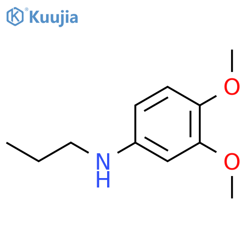 Benzenamine,3,4-dimethoxy-N-propyl- structure