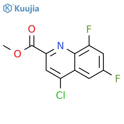 methyl4-chloro-6,8-difluoroquinoline-2-carboxylate structure