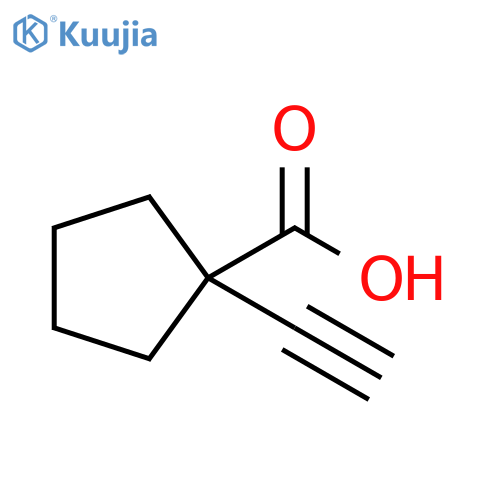 1-ethynylcyclopentane-1-carboxylic acid structure