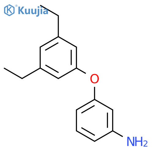 Benzenamine,3-(3,5-diethylphenoxy)- structure