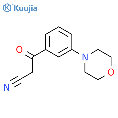 3-(3-MORPHOLIN-4-YL-PHENYL)-3-OXO-PROPIONITRILE structure
