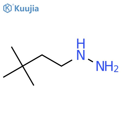 (3,3-dimethylbutyl)hydrazine structure