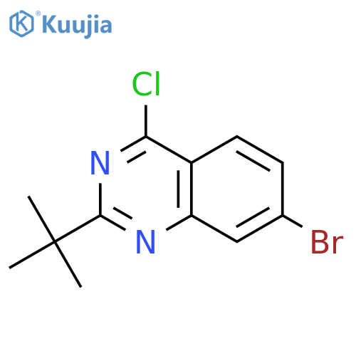 Quinazoline,7-bromo-4-chloro-2-(1,1-dimethylethyl)- structure