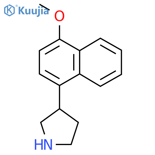3-(4-methoxynaphthalen-1-yl)pyrrolidine structure
