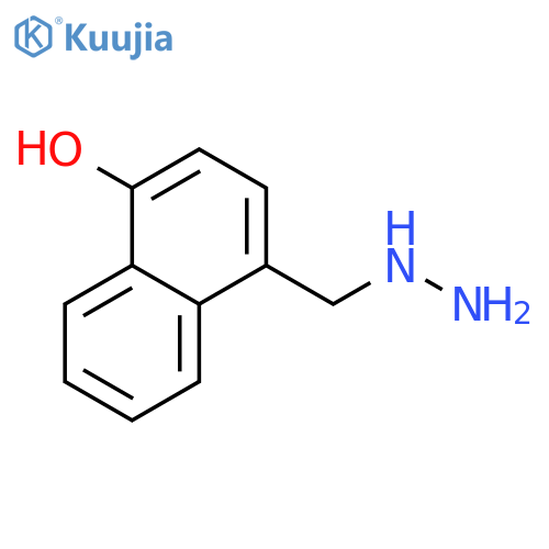 1-Naphthalenol,4-(hydrazinylmethyl)- structure