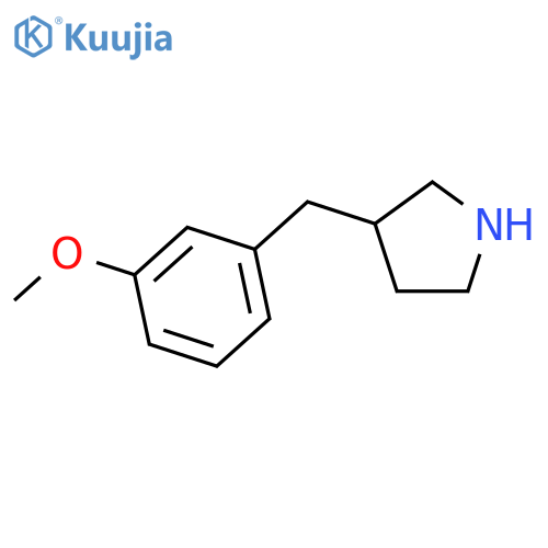 3-(3-methoxyphenyl)methylpyrrolidine structure