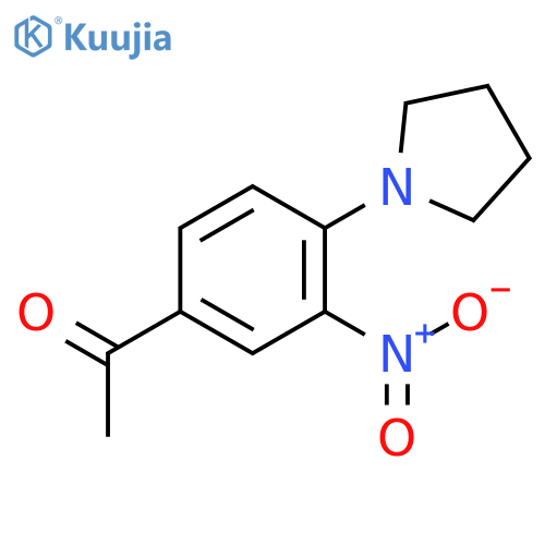 1-(3-Nitro-4-pyrrolidin-1-ylphenyl)ethanone structure