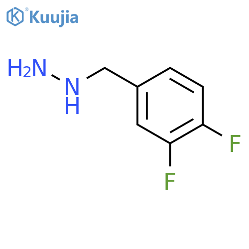 Hydrazine,[(3,4-difluorophenyl)methyl]- structure