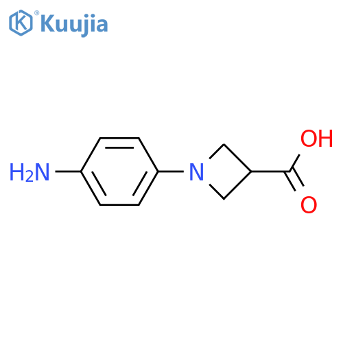 1-(4-Aminophenyl)azetidine-3-carboxylic acid structure