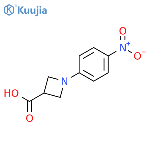 1-(4-Nitrophenyl)azetidine-3-carboxylic acid structure