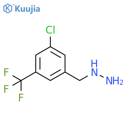 {3-chloro-5-(trifluoromethyl)phenylmethyl}hydrazine structure